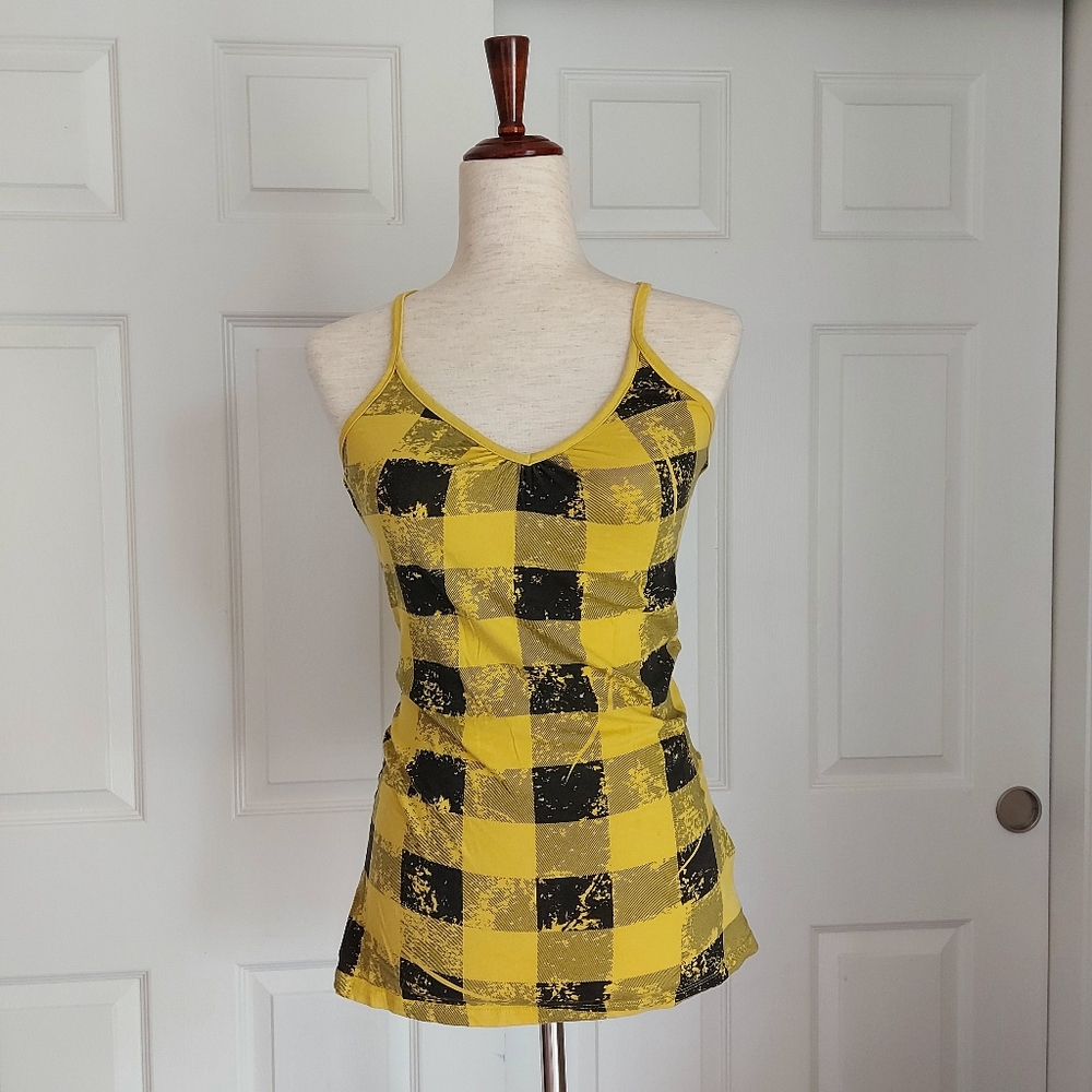 Forever 21- checkered V Neck camisole racer back